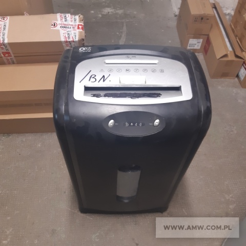 Niszczarki - pakiet zawierający 28 poz. asort. (wg oddzielnego wykazu), w tym m.in.: niszczarki OPUS - 6 szt., niszczarki KOBRA - 6 szt., niszczarki FELLOWES - 7 szt. itp. 